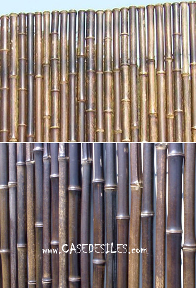 Cloture bambou noir : brise-vue Bambouland en bambou naturel noir