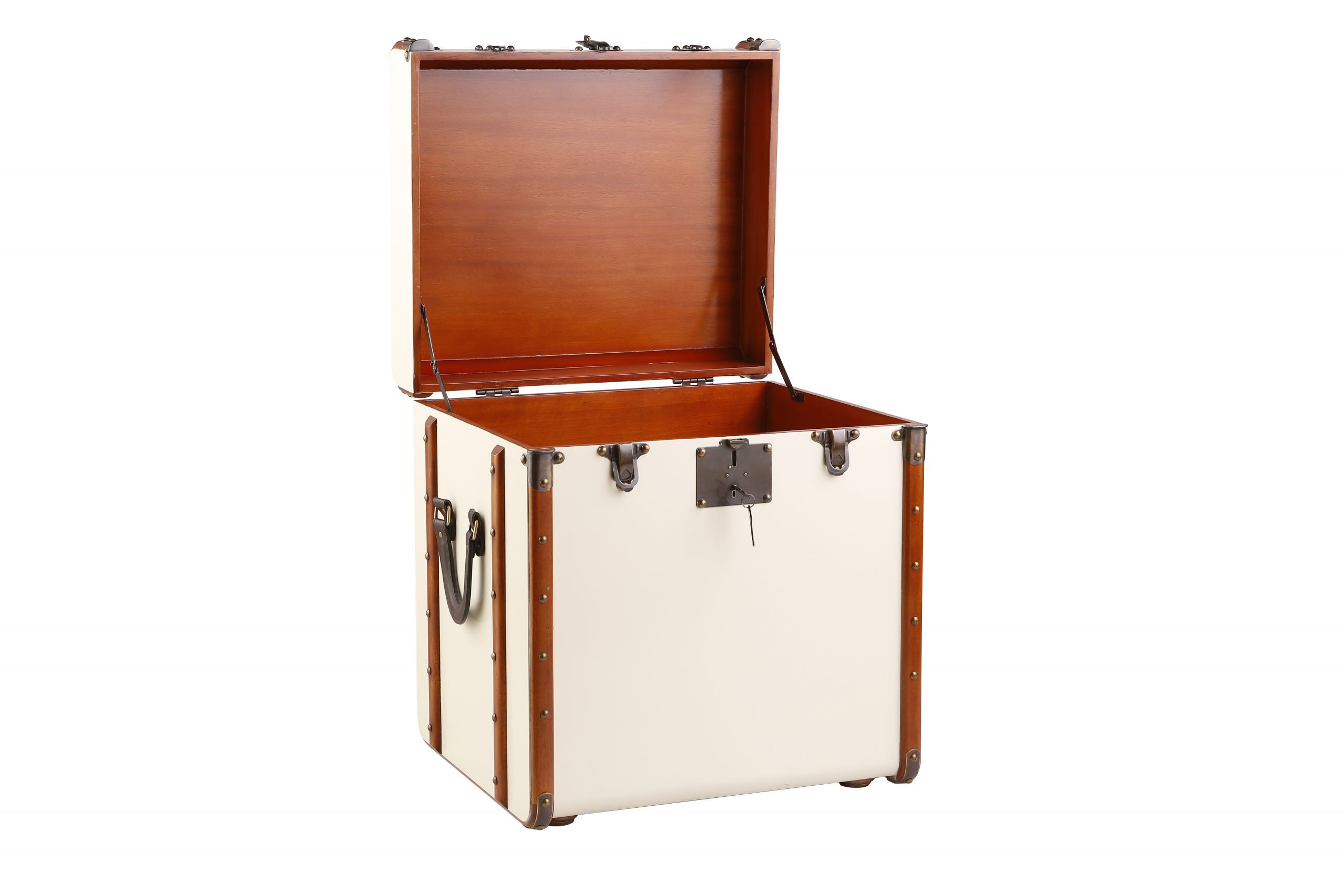 Malle de cabine bois laiton avec serrure MF079S – Image 2