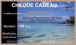 Chèque cadeau Case des îles 100Eur