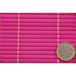 Tatami bambou habillage naturel 4.5mm Fushia
