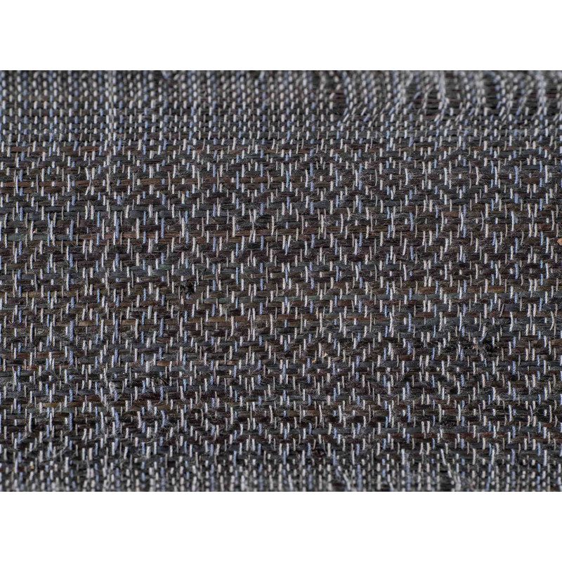 TISSAGE RAPHIA ET COTON NATUREL NOIR EN ROULEAUX DE 90CM – Image 2