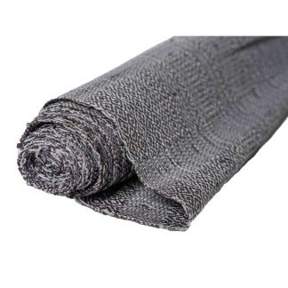 TISSAGE RAPHIA ET COTON NATUREL NOIR EN ROULEAUX DE 90CM