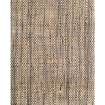 Tissage Raphia Bicolore Maille Fine couleur Naturelle et Charbon – Image 3