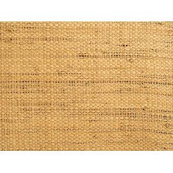 Revêtement mural Tissage Raphia Bicolore en Maille Fine couleur Naturelle et Lin