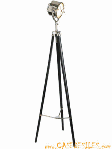 Lampe phare marine nickel et noire SL030