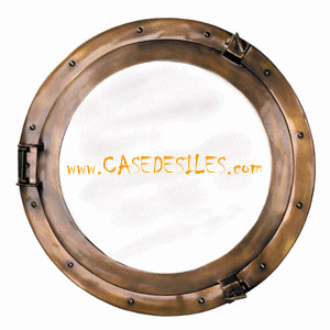 Miroir hublot 51cm instrument de navigation