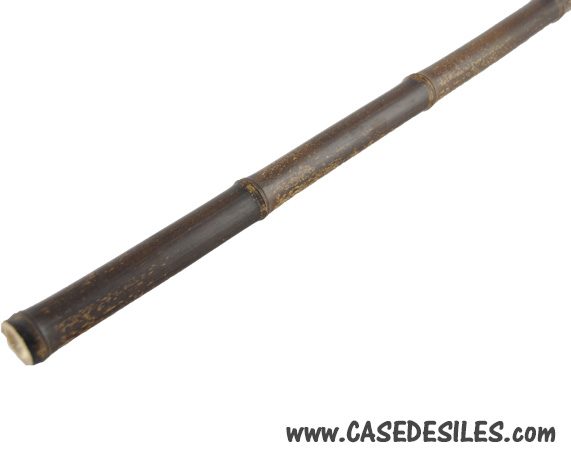 Bâtons bambou noirs lot 4 tiges D3-3.5cm L2.95m