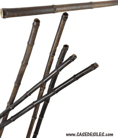 Bâtons bambou négra lot 5 tiges D26-28mm L2.95m