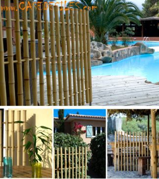 Paravent bambou ajouré L1m-H1.8