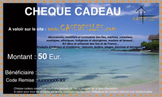 Chèque cadeau Case des îles 50Eur