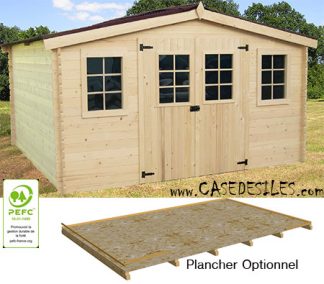 Abri de jardin bois 11mc madriers 28mm 4030
