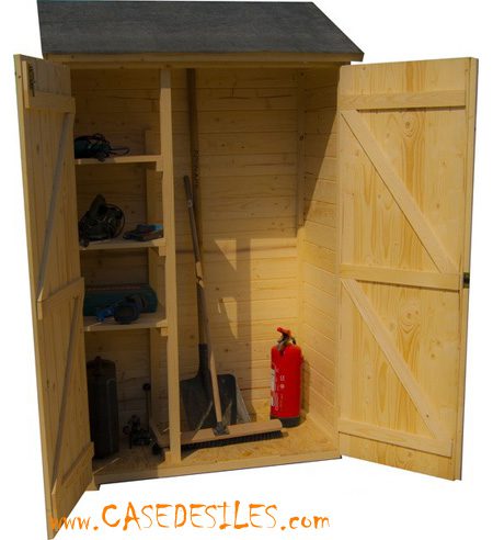 Abri de jardin bois 4.6mc madriers 28mm 2622.02N