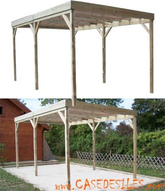 Pergola en bois sans couverture CAR3050A2