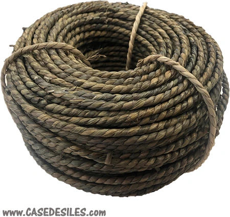 Cordon végétal torsadé anthracite 500g 2.5 à 3mm
