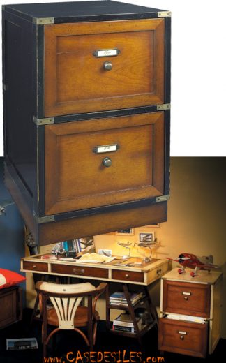 Meuble archives bloc dossier bureau noir MF039