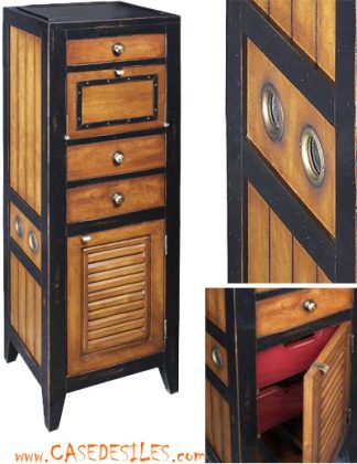 Meuble de rangement marine casier en bois MF061