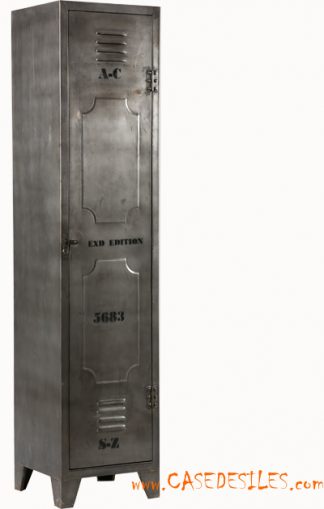 Meuble entrée vestiaire casier industriel 1840
