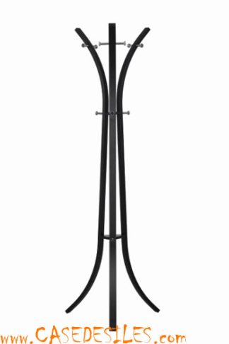 Portemanteaux moderne tube acier noir mat 2429NM