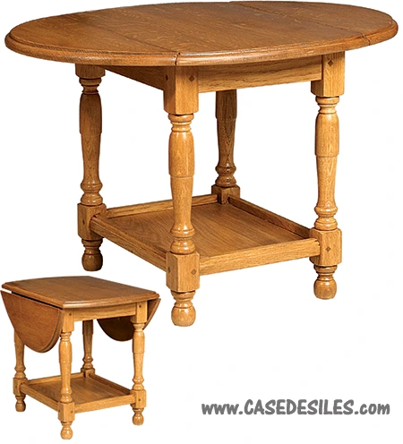 Table basse bois extensible 2 abattants 1042CH