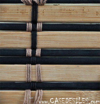 Tissage bambou décoration murale naturelle LZA61