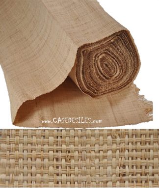 Raphia tissé revêtement mural naturel Rabane 120cmx50m
