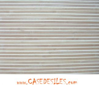 Revêtement mural bambou naturel et ambre 1.8x2.4m