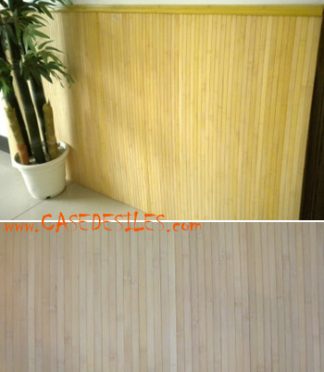 Revêtement mural bambou naturel 7mm 1.2x5m