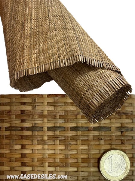 Tissage canne rotin bicolore macao 60cm au mètre linéaire